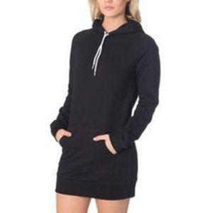 American Apparel Classic Girl Hoodie Dress Large L